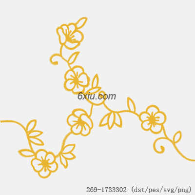 svg矢量绣花图下载