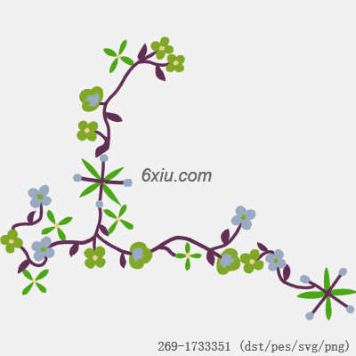 svg矢量绣花图下载