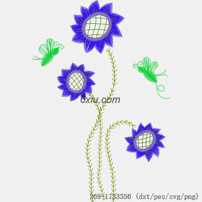 svg矢量绣花图下载