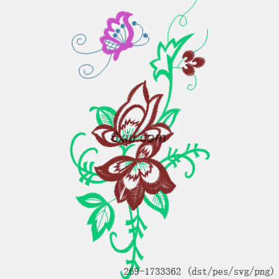 svg矢量绣花图下载