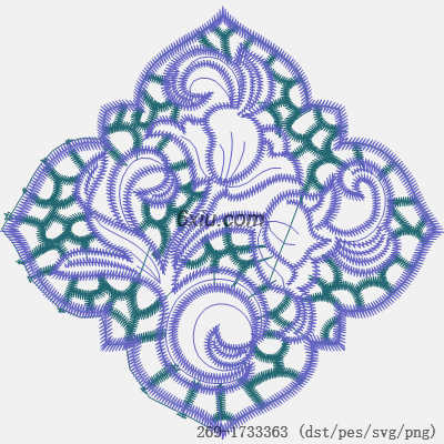 svg矢量绣花图下载