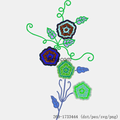 svg矢量绣花图下载