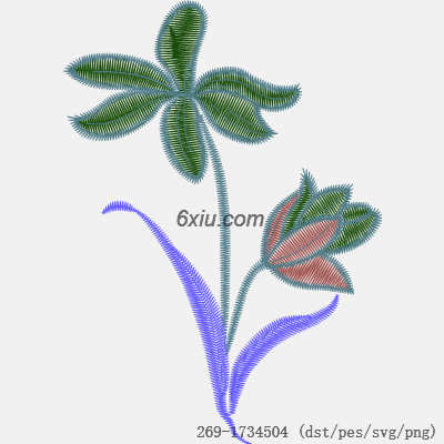 svg矢量绣花图下载