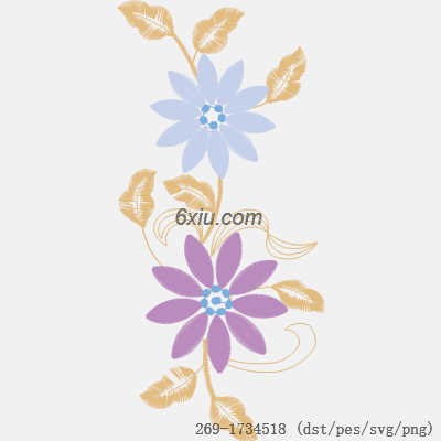 svg矢量绣花图下载