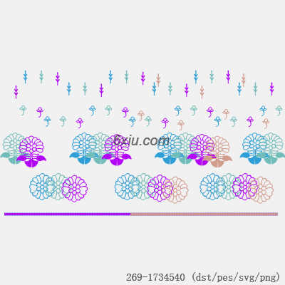 svg矢量绣花图下载