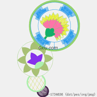 svg矢量绣花图下载