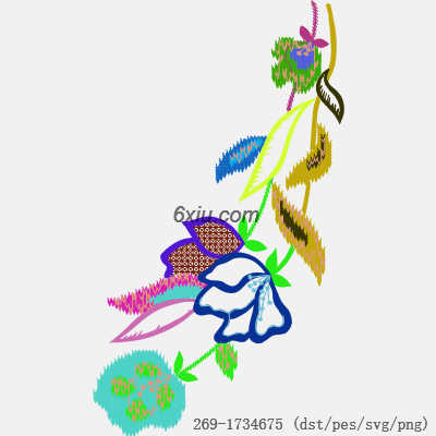 svg矢量绣花图下载