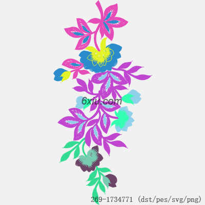 svg矢量绣花图下载