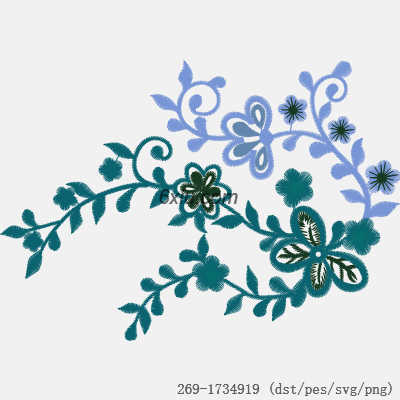 svg矢量绣花图下载