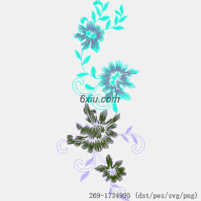 svg矢量绣花图下载
