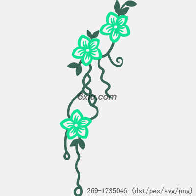 svg矢量绣花图下载