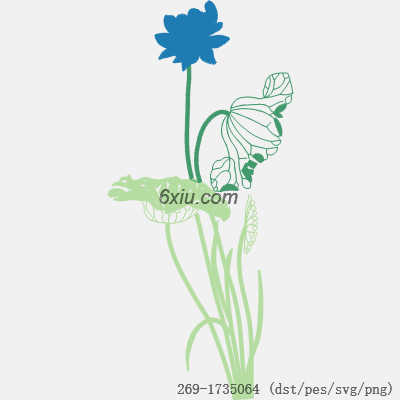 svg矢量绣花图下载