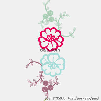 svg矢量绣花图下载