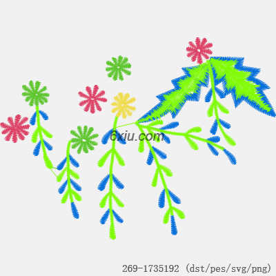svg矢量绣花图下载