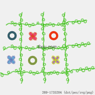 svg矢量绣花图下载