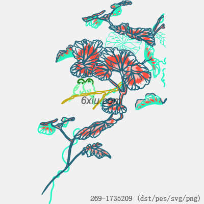 svg矢量绣花图下载