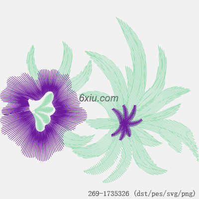 svg矢量绣花图下载