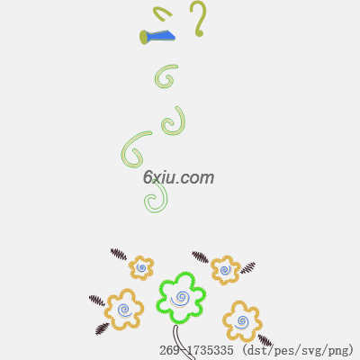 svg矢量绣花图下载