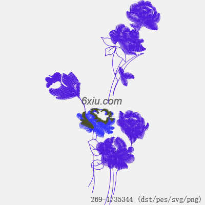 svg矢量绣花图下载