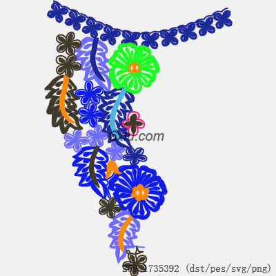 svg矢量绣花图下载