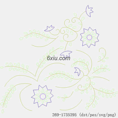 svg矢量绣花图下载