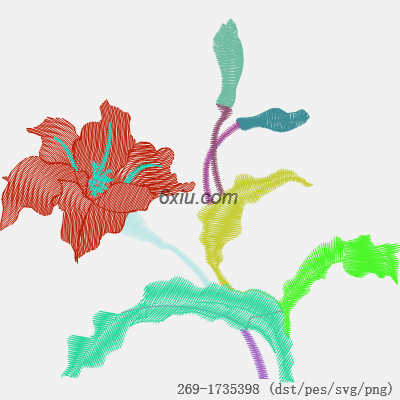 svg矢量绣花图下载