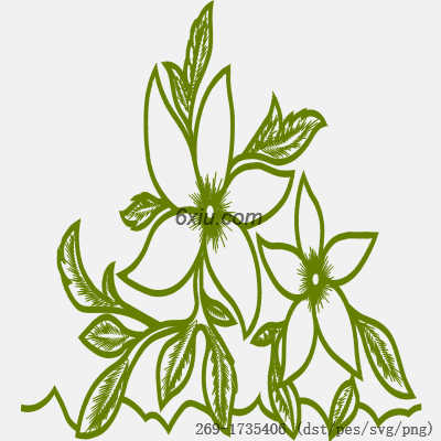 svg矢量绣花图下载