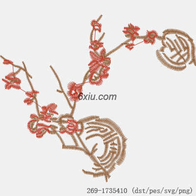 svg矢量绣花图下载