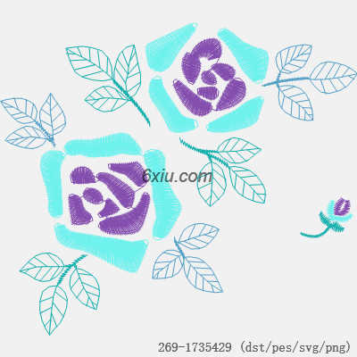 svg矢量绣花图下载