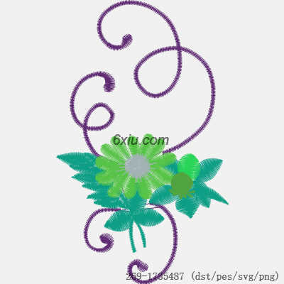svg矢量绣花图下载