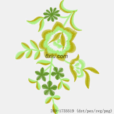 svg矢量绣花图下载