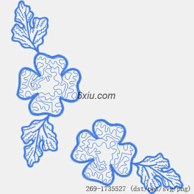 svg矢量绣花图下载