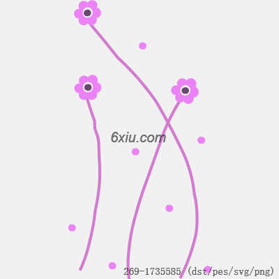 svg矢量绣花图下载