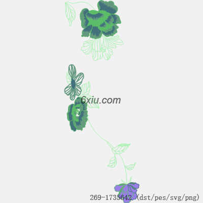 svg矢量绣花图下载