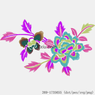 svg矢量绣花图下载