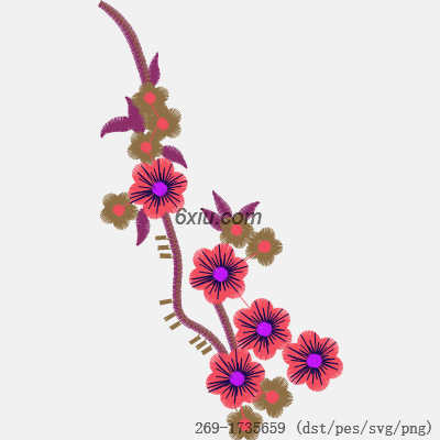 svg矢量绣花图下载