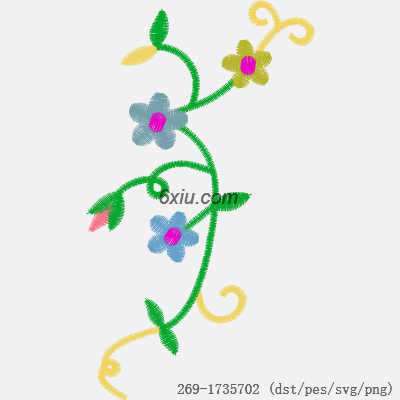 svg矢量绣花图下载
