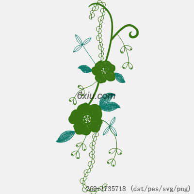 svg矢量绣花图下载