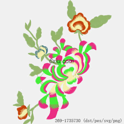 svg矢量绣花图下载