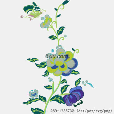 svg矢量绣花图下载