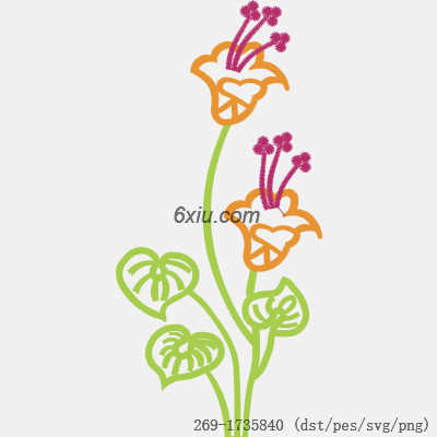 svg矢量绣花图下载