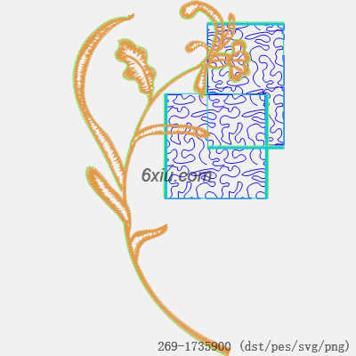 svg矢量绣花图下载