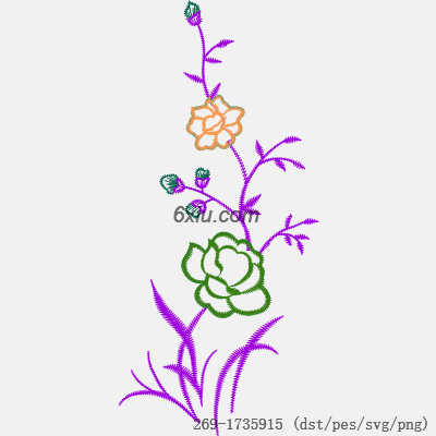 svg矢量绣花图下载