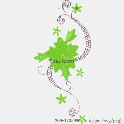 svg矢量绣花图下载