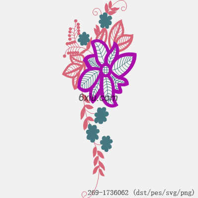 svg矢量绣花图下载