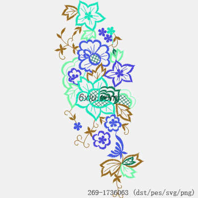 svg矢量绣花图下载