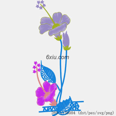 svg矢量绣花图下载