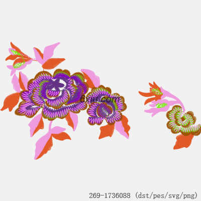 svg矢量绣花图下载