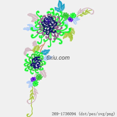 svg矢量绣花图下载