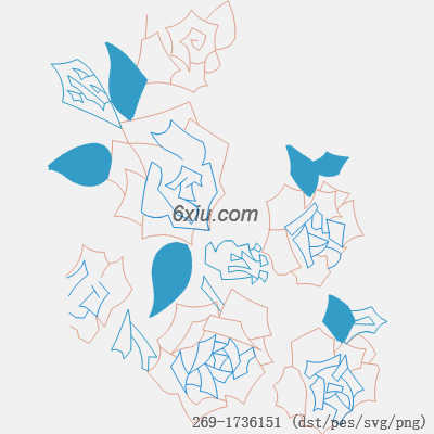 svg矢量绣花图下载